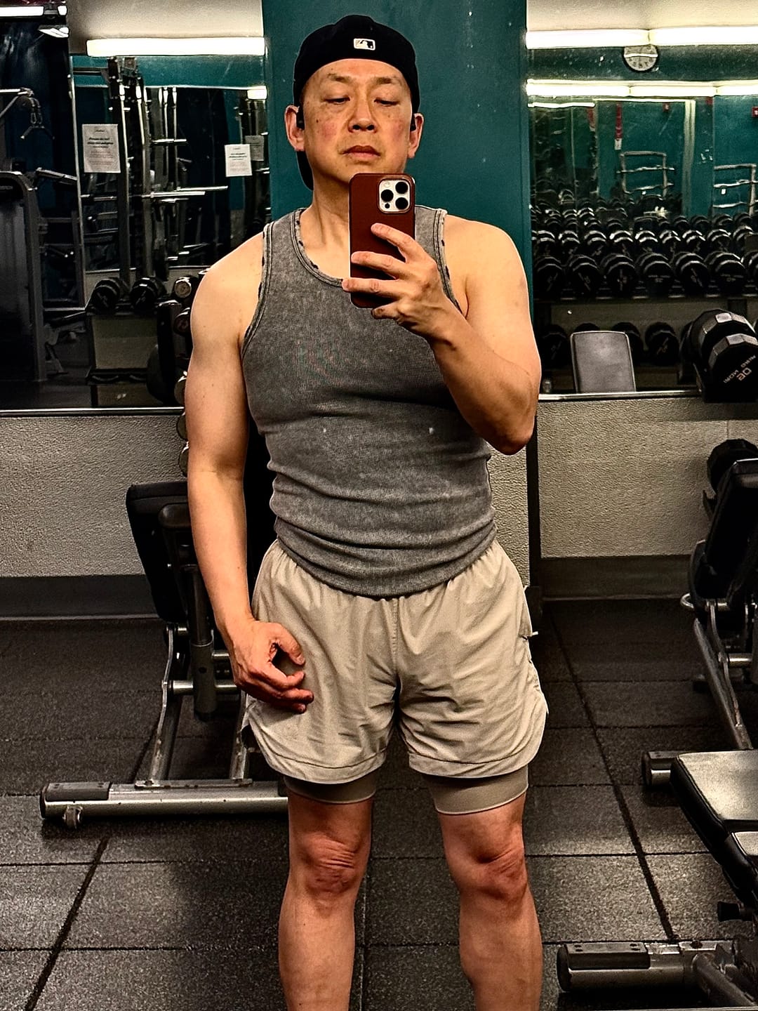 Customer photo review of Premium Ultra-Soft Cotton Distressed Fitted Tank 2 Pack