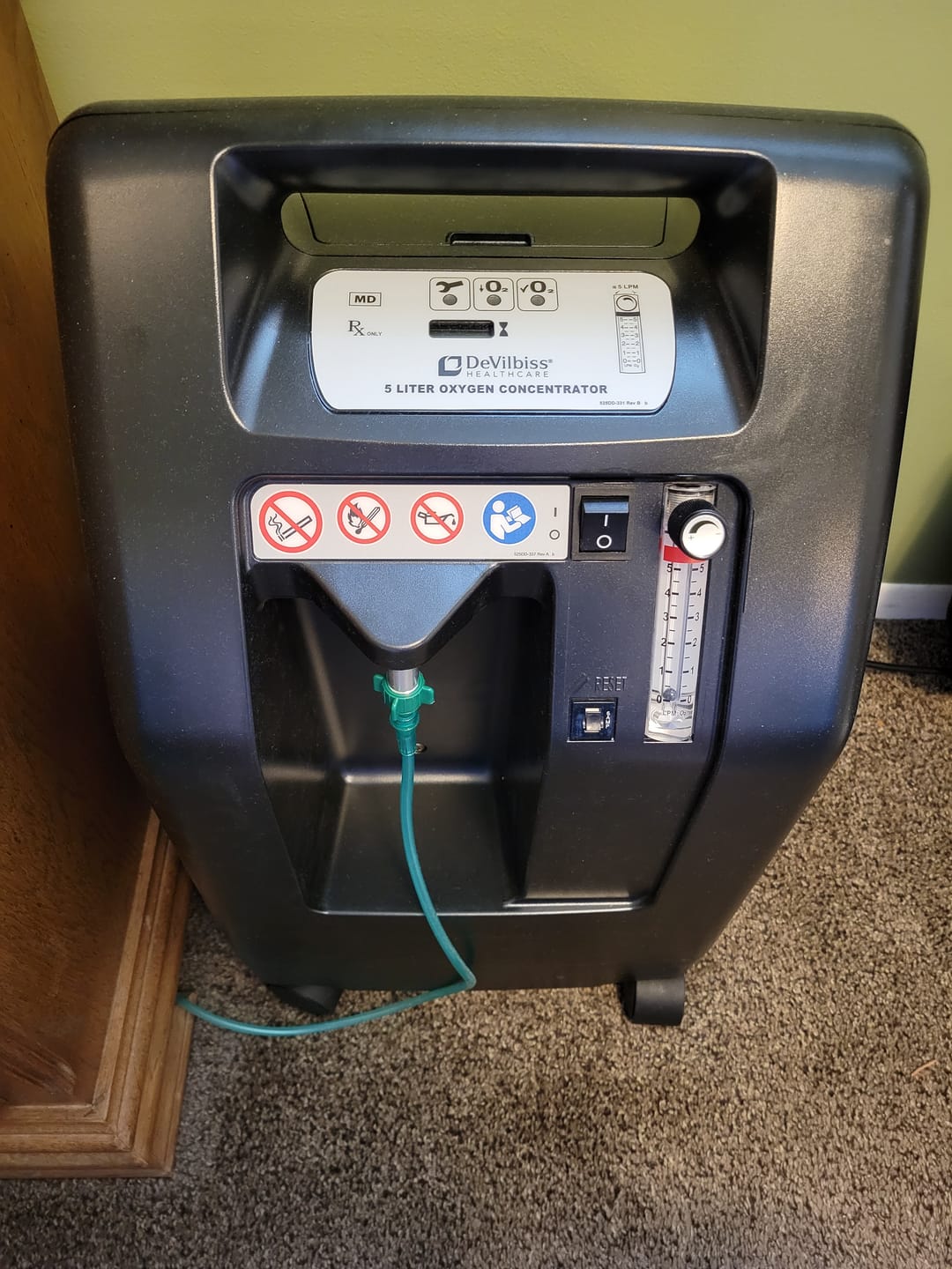 Customer photo review of Drive Medical - DeVilbiss Healthcare Compact Oxygen Concentrator, 5-Liter