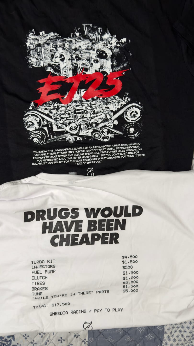 Customer photo review of Drugs Would've Been Cheaper Tee- White
