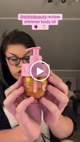 Customer video review of Shimmering Body Oil Glazed Strawberry Butter Cream