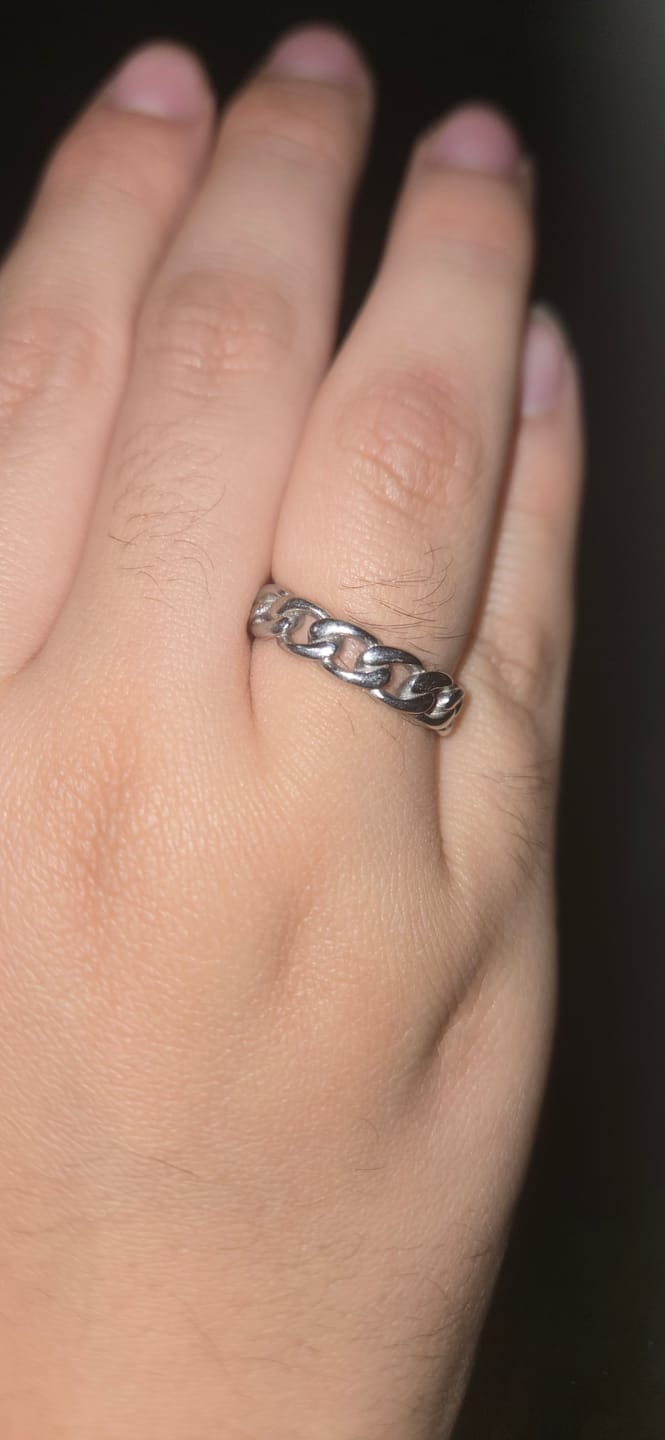 Customer photo review of MINI CUBAN RING