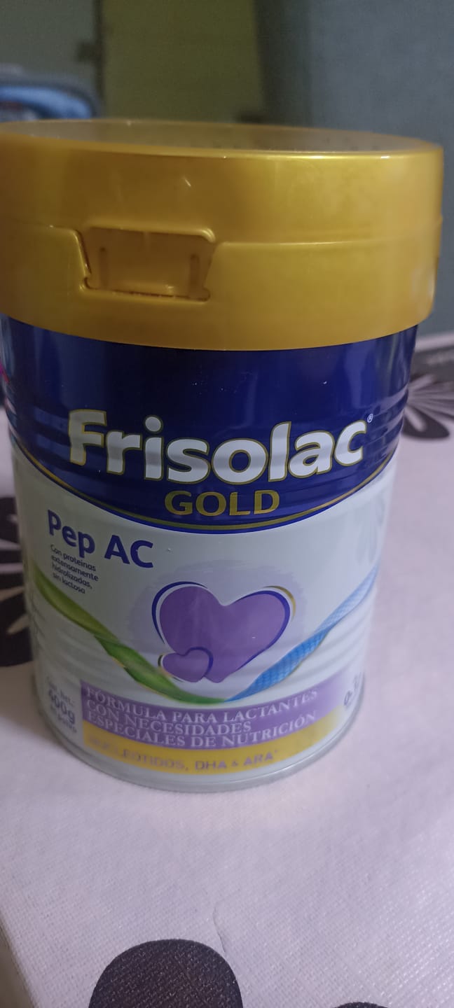 Customer photo review of Frisolac Gold Pep A C (0 A 12 Meses) Pack Con 800 Gr