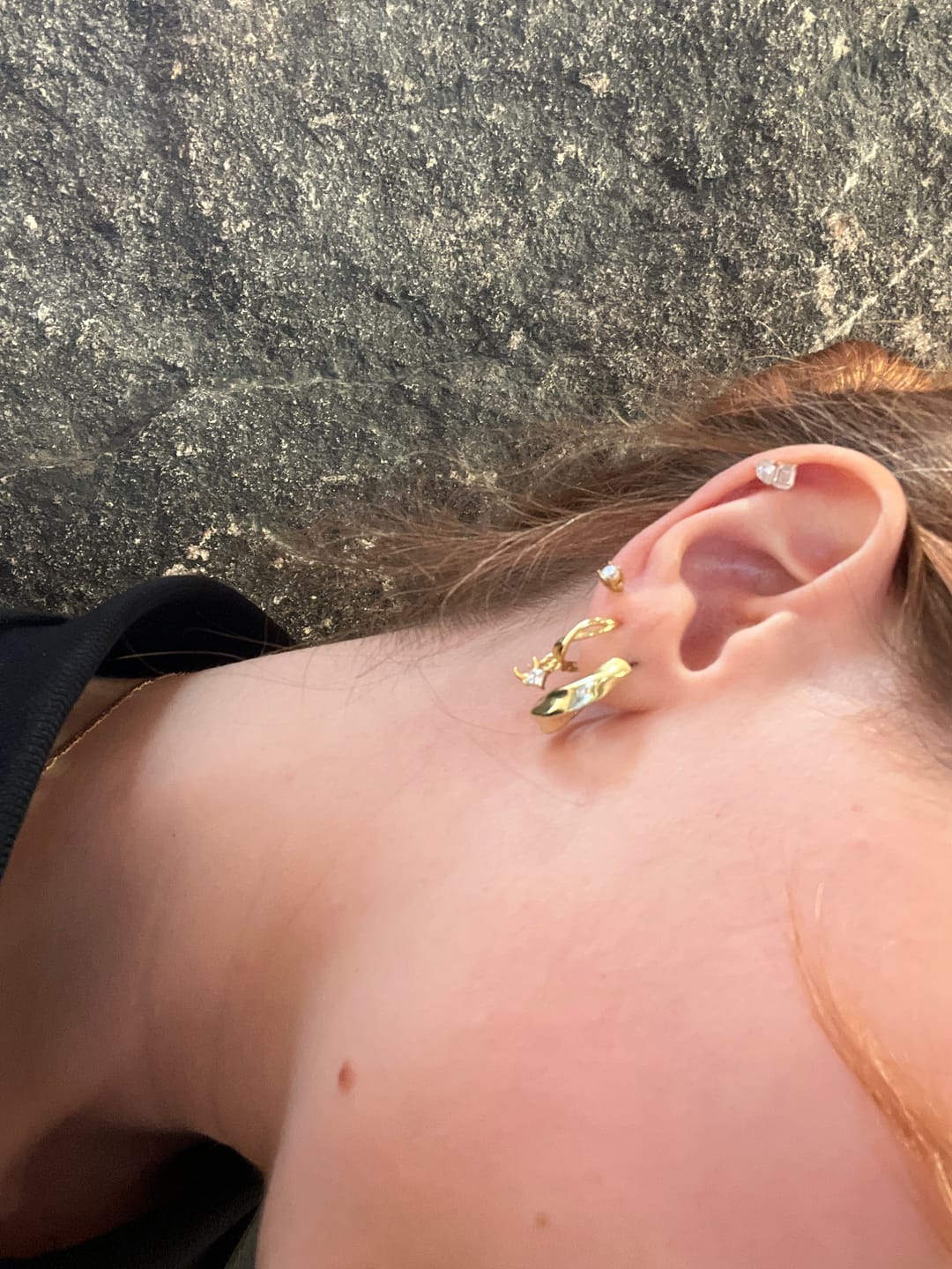 Customer photo review of Gaia Huggies Gold Pair