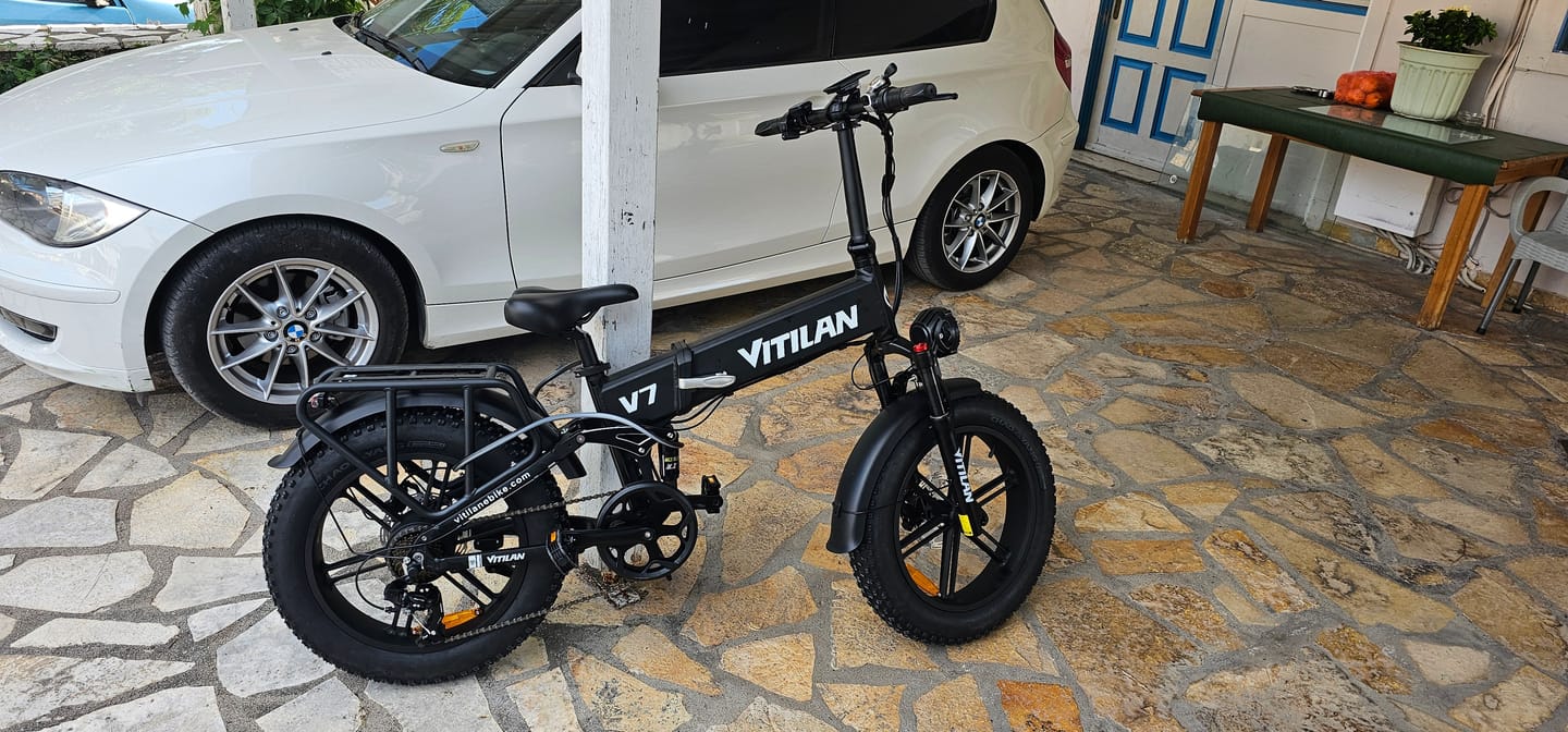 Customer photo review of V7 Foldable All-Terrain Commuter Electric Bike