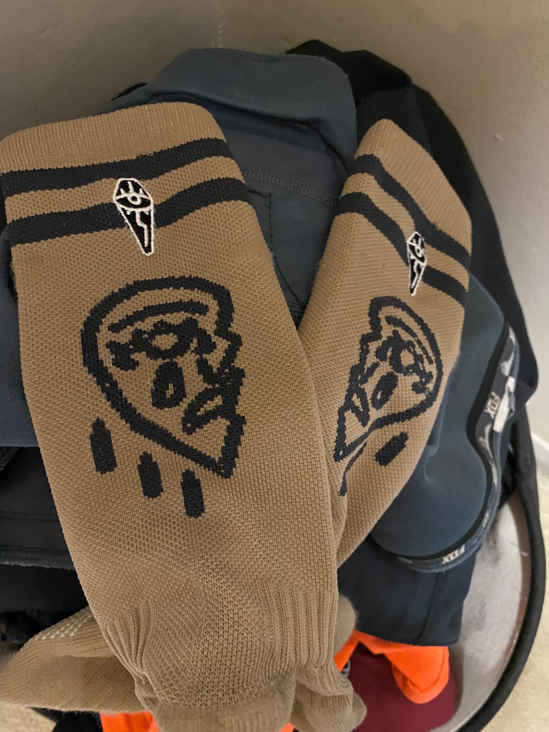 Customer photo review of Lucky Dip | Compression Shred Socks