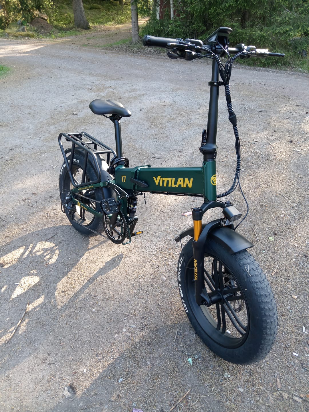 Customer photo review of I7 Pro Folding Full Suspension Electric Bike