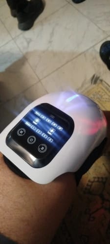 Customer photo review of Smart Heated Cordless Knee Massager - Fast Joint Pain Relief & Recovery