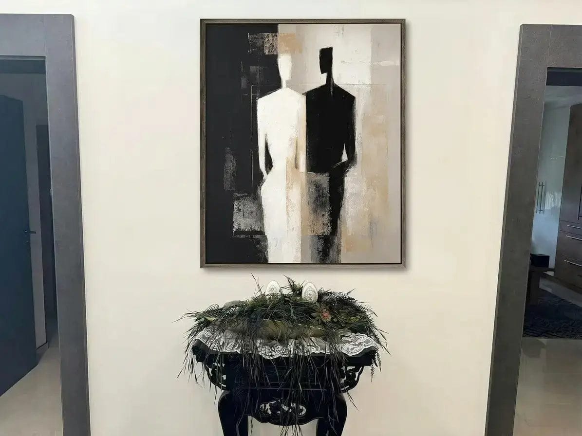 Customer photo review of Minimalist Figure Painting #ZRV008