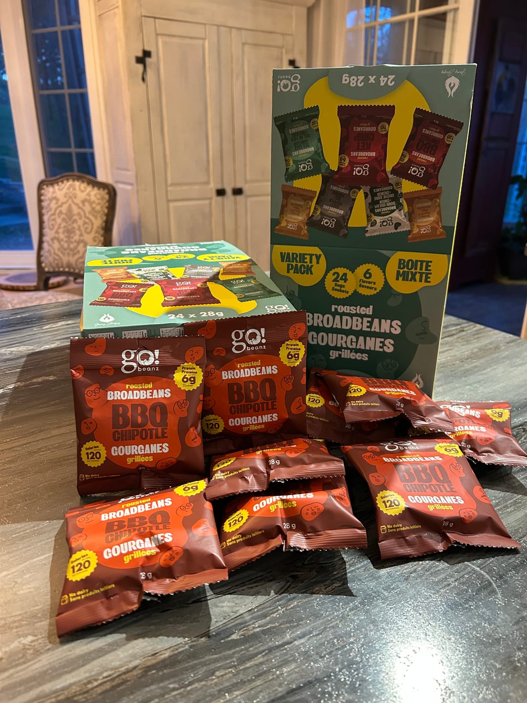 Customer photo review of Go Nutrition - Gourganes grillées - Boîte Mixte 28g (24x)