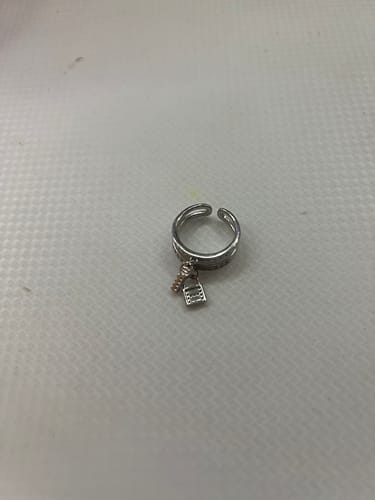 Customer photo review of BLESSED LAYERS SILVER RING - (ADJUSTABLE)