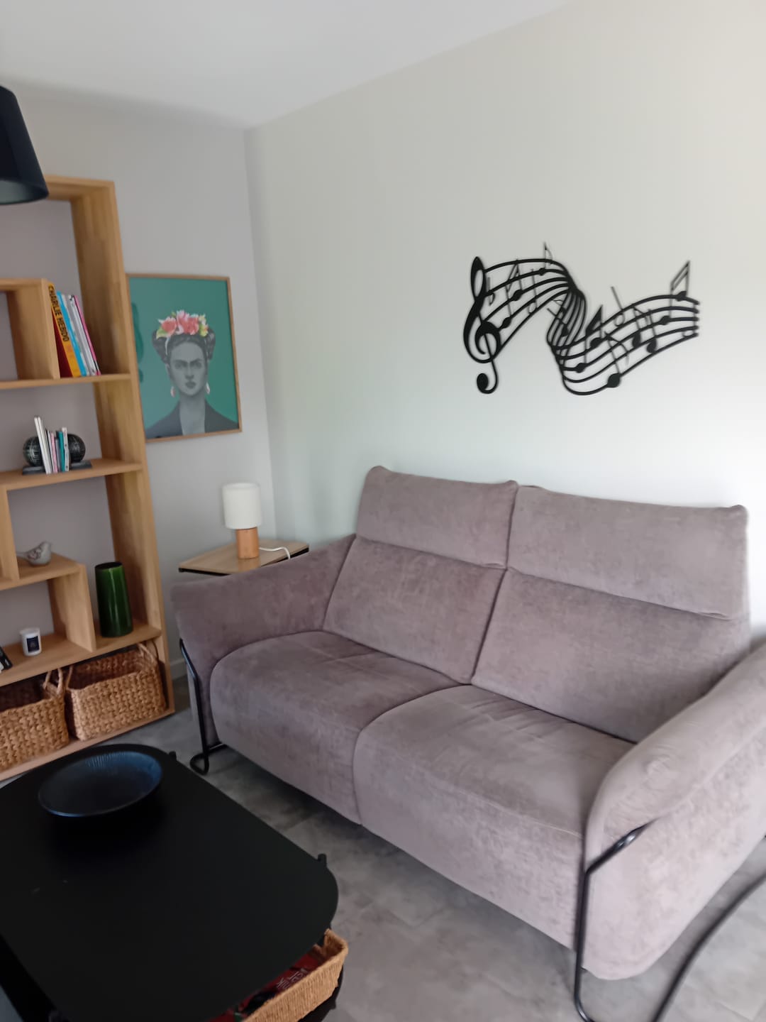 Customer photo review of Décoration Murale en Métal - Notes de musique