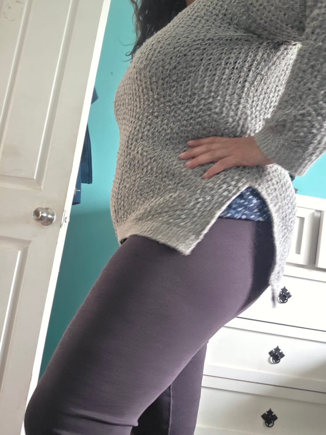 Customer photo review of Bootcut Pant Camo Gray