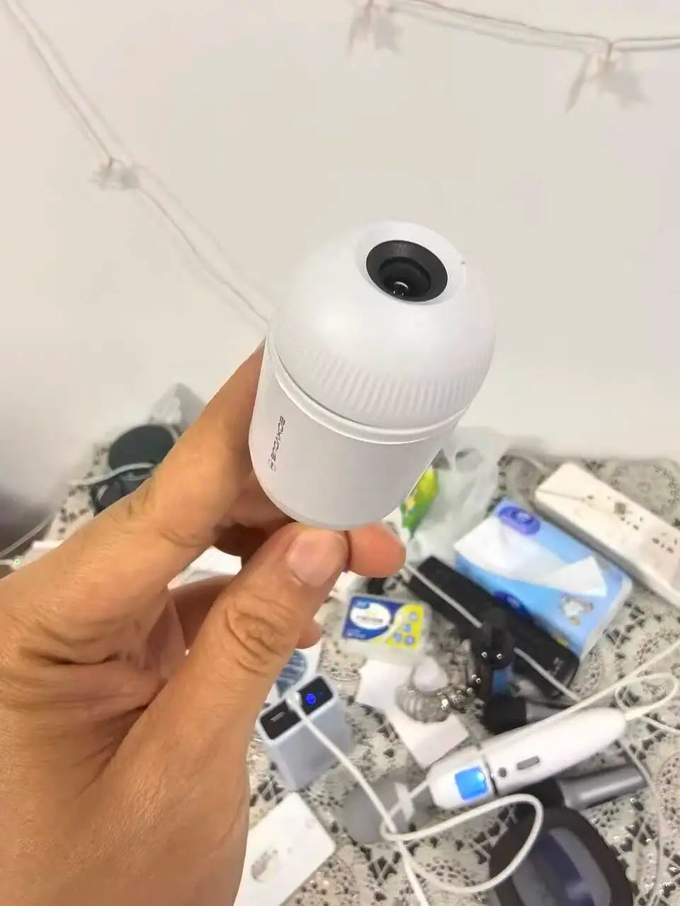 Customer photo review of Mini Proyector de Galaxia