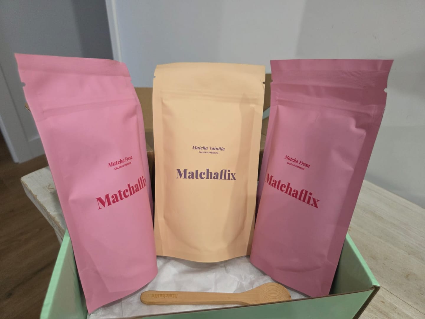 Customer photo review of Té Matcha Premium Fresa