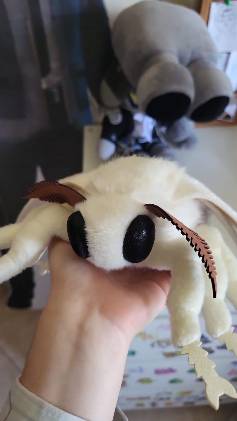 Customer photo review of Silkworm Moth Soft Stuffed Plush Toy