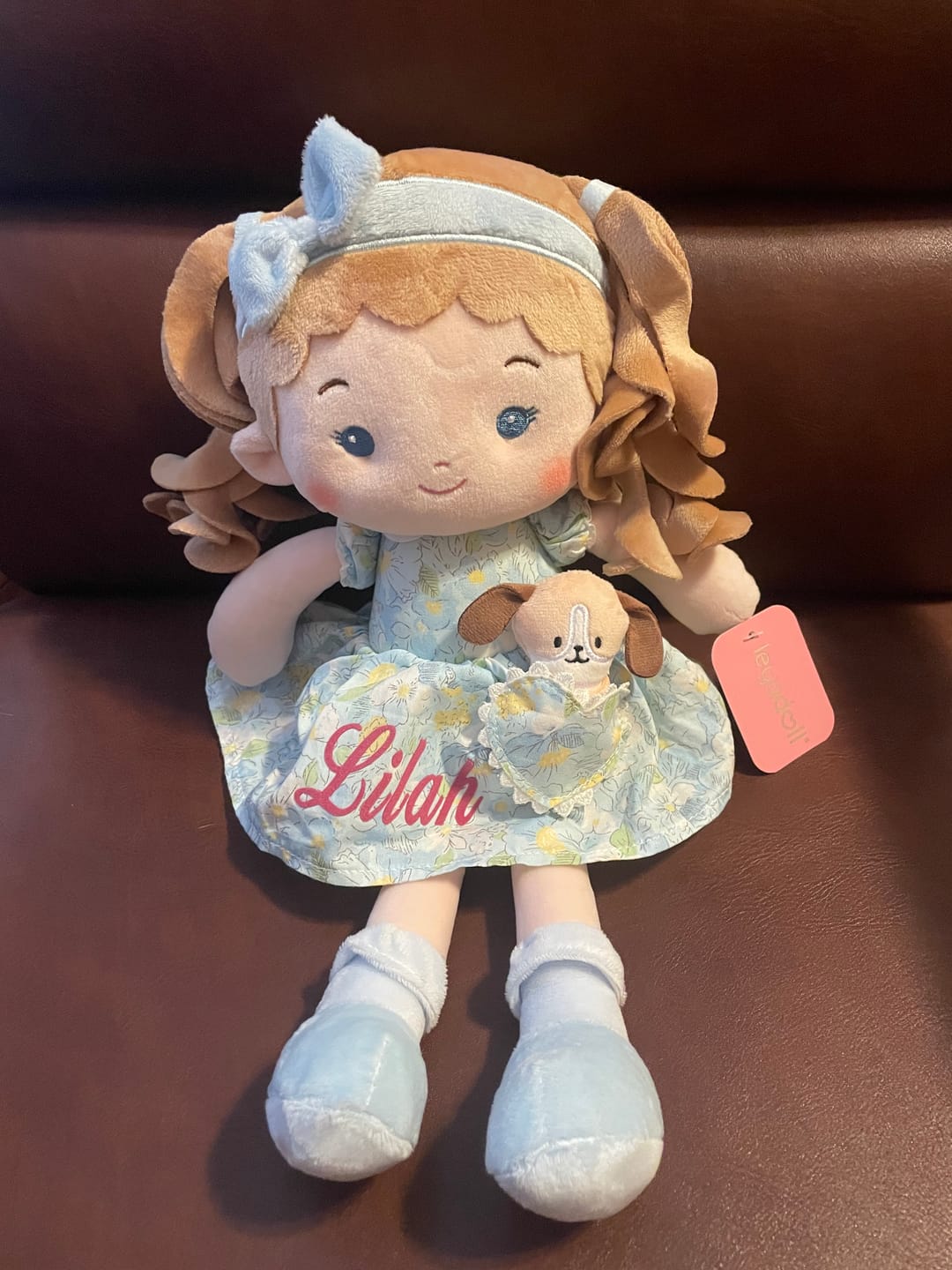 Customer photo review of Personalized Lily Girl & Her Pet