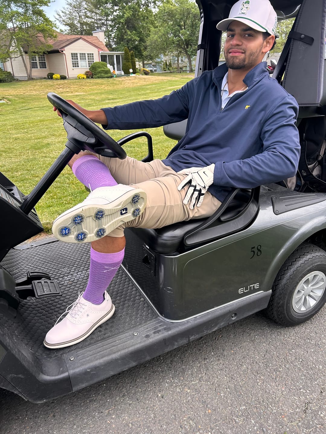 Customer photo review of Plum Solid - A Plum Purple Sock