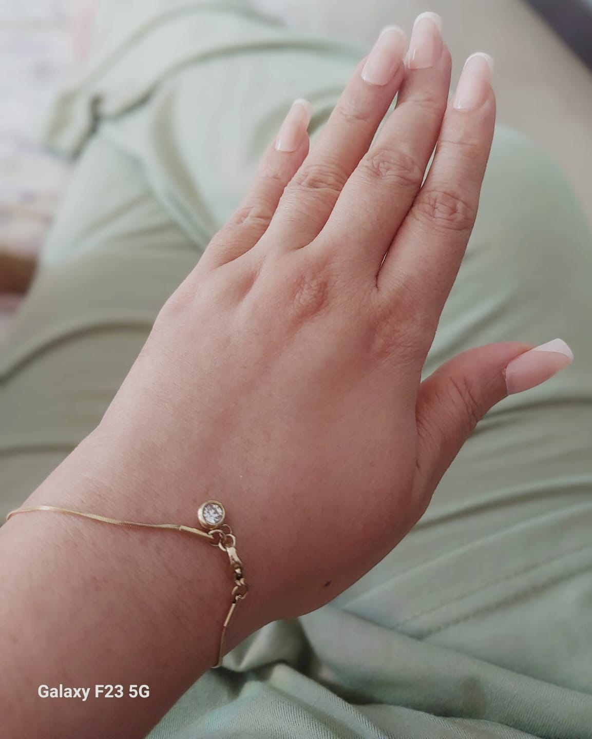 Customer photo review of Sparkling Drop Charm Bracelet