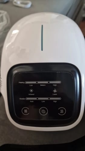 Customer photo review of Smart Heated Cordless Knee Massager - Fast Joint Pain Relief & Recovery