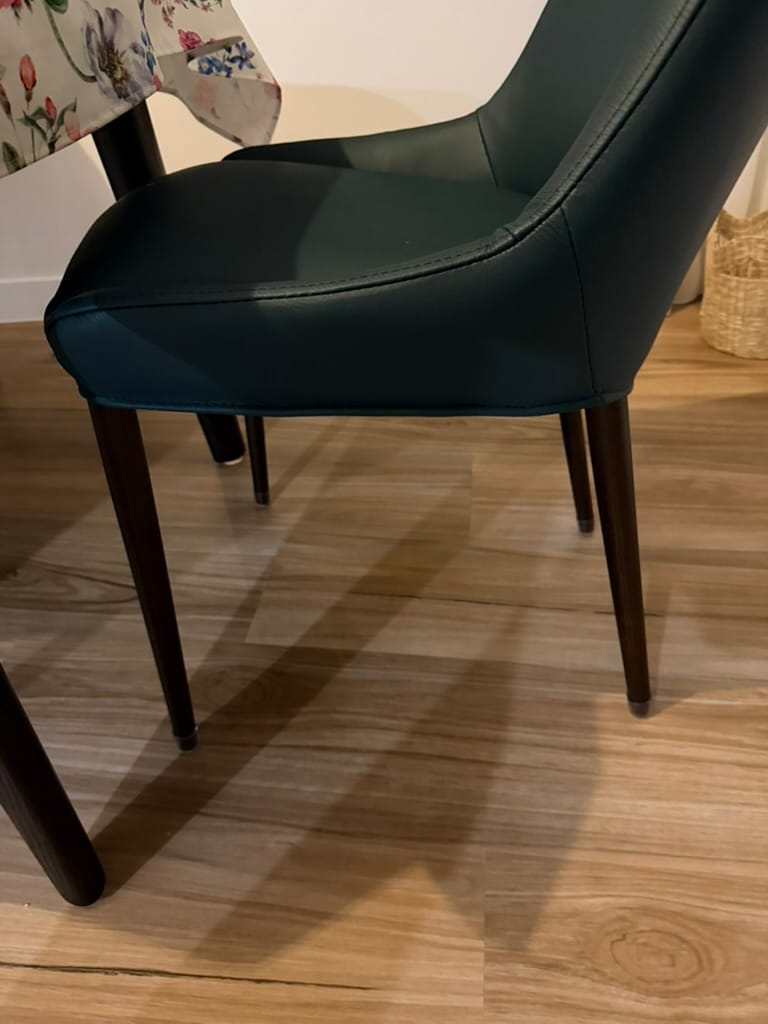 Customer photo review of Round Felt Silicone Chair Leg Protectors | Extra-Durable Chair Floor Protectors