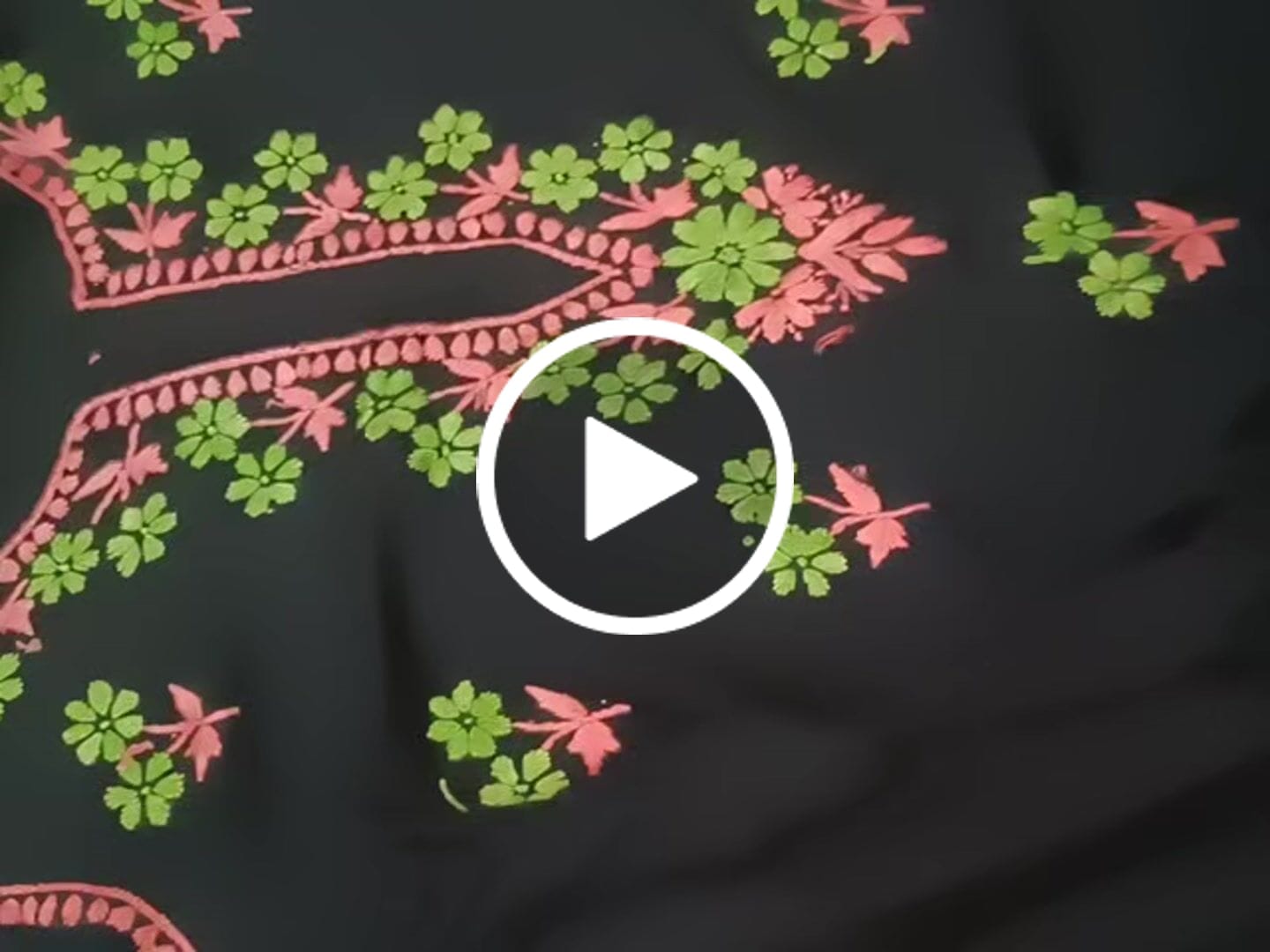 Customer video review of Sitara Black, Peach & Green Rayon Kurta Set