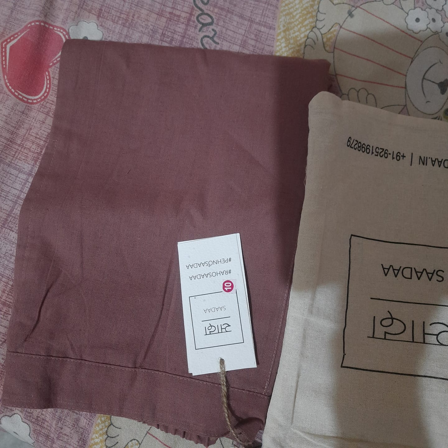 Customer photo review of Women Rose Taupe Airy Linen Wide Leg Pant