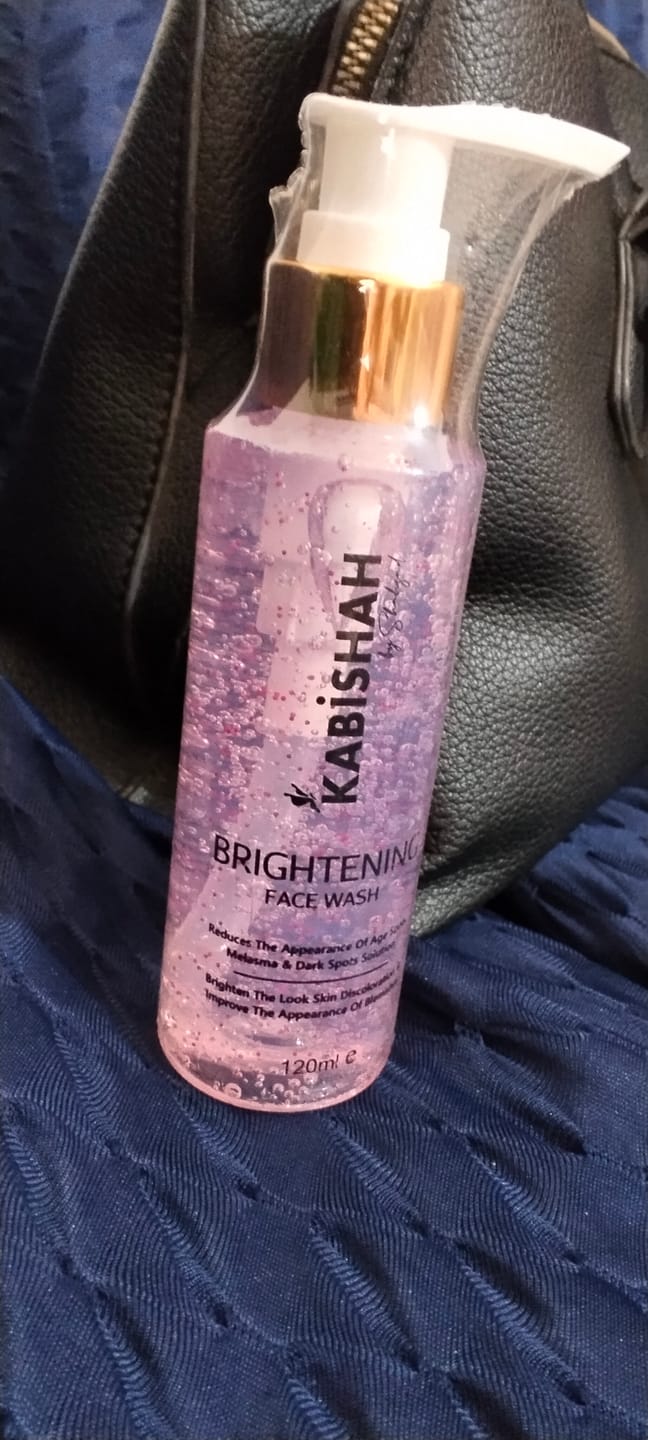 Customer photo review of LuminaBright Whitening Face Wash