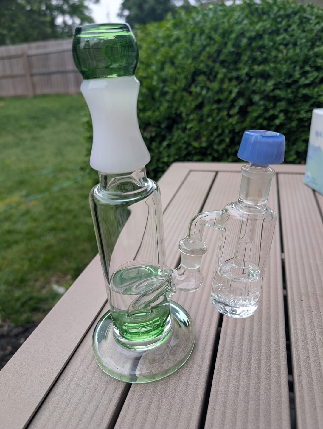 Customer photo review of 7 Hole Glass Screen Bowl
