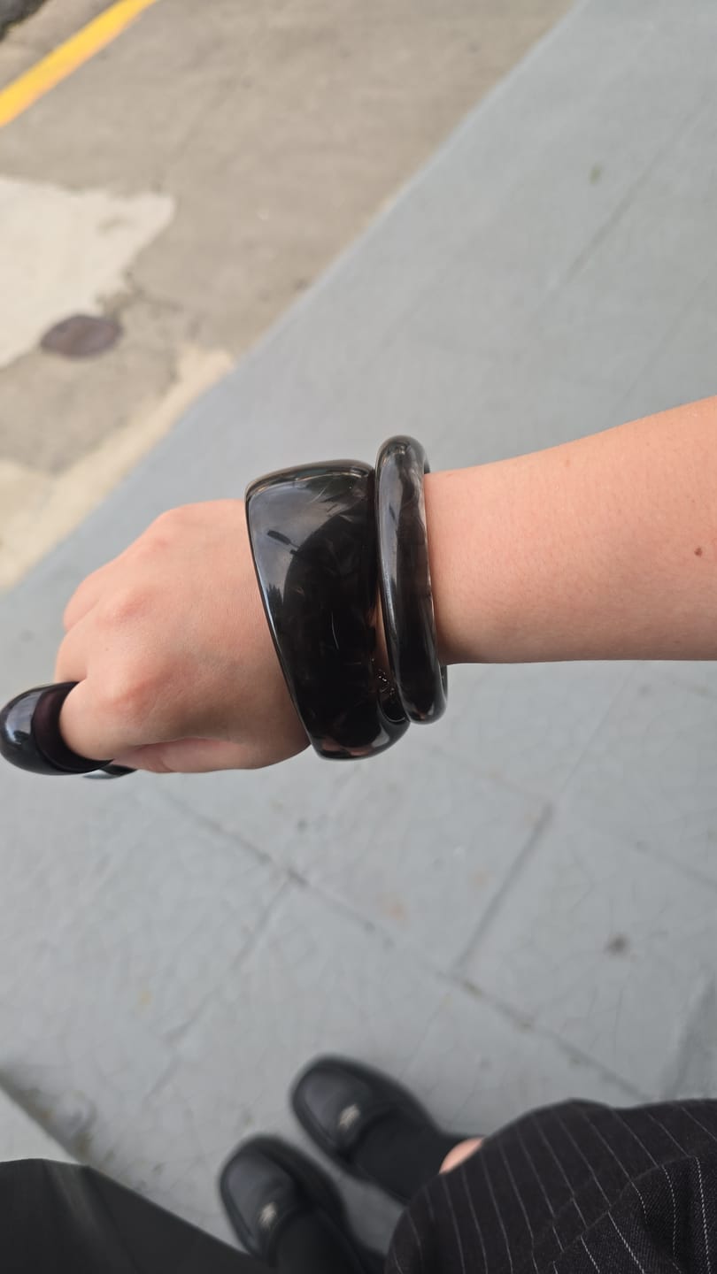 Customer photo review of Smoky Brown Statement Bangle