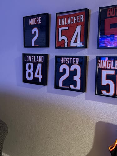 Customer photo review of Men's Chicago Bears Devin Hester Mitchell & Ness Navy Legacy Replica Jersey1