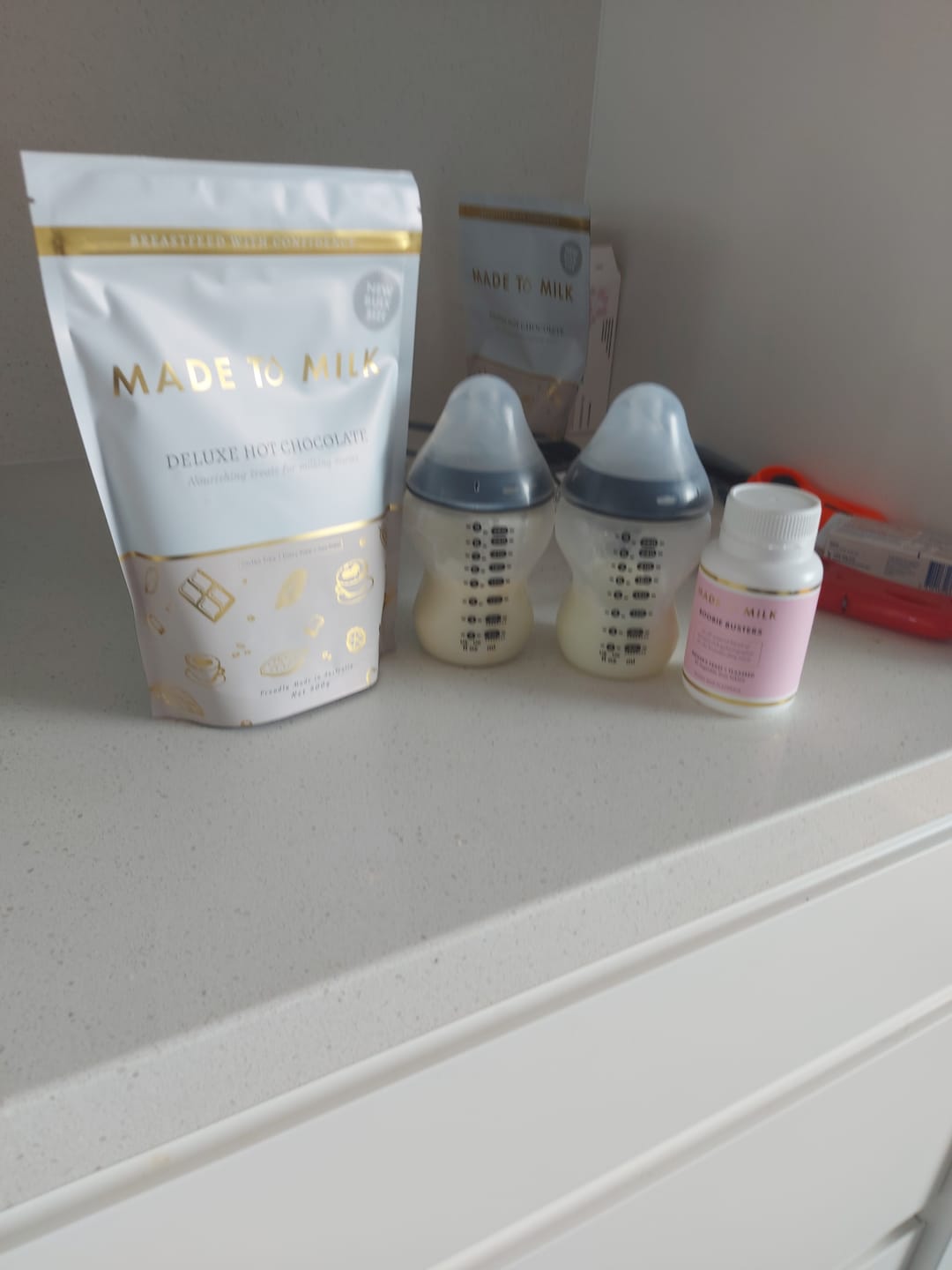 Customer photo review of Deluxe Lactation Hot Chocolate - GF, DF & SF