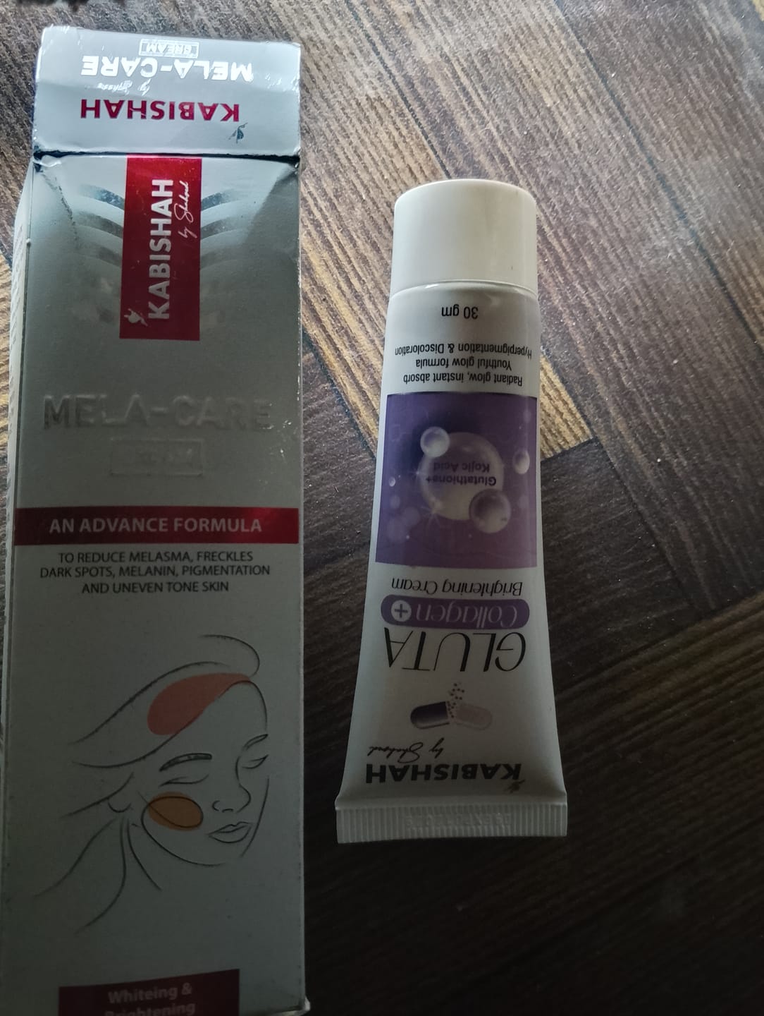 Customer photo review of Gluta Collagen Brightening Cream