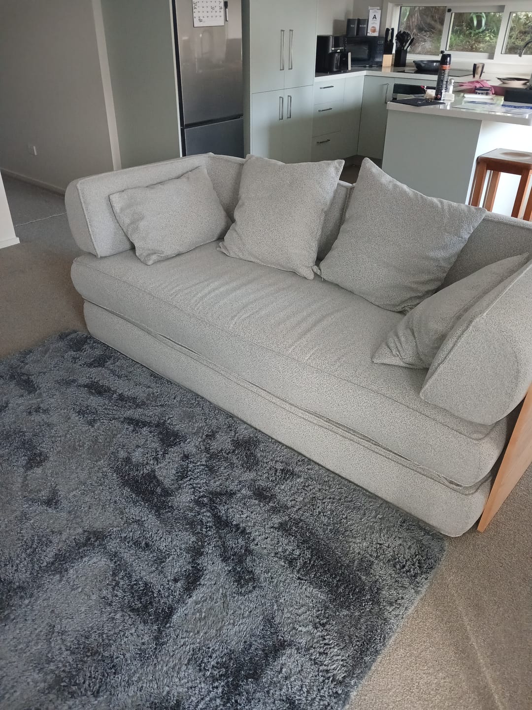 Customer photo review of Deluxe Shaggy Relax Mat - 35mm Memory Foam Base