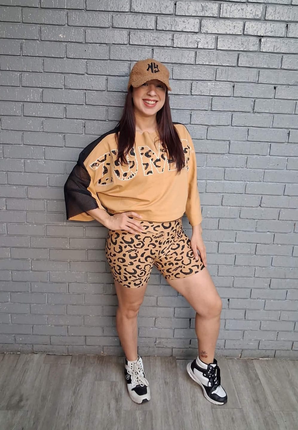 Customer photo review of Wildbeat Mesh Dolman Top