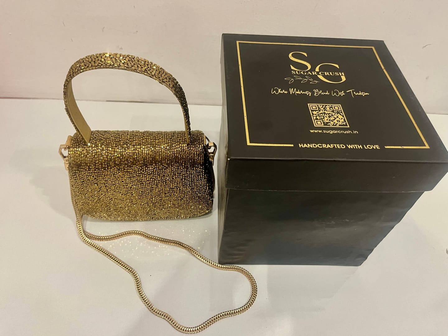 Customer photo review of SUGARCRUSH LILY CLUTCH BAG