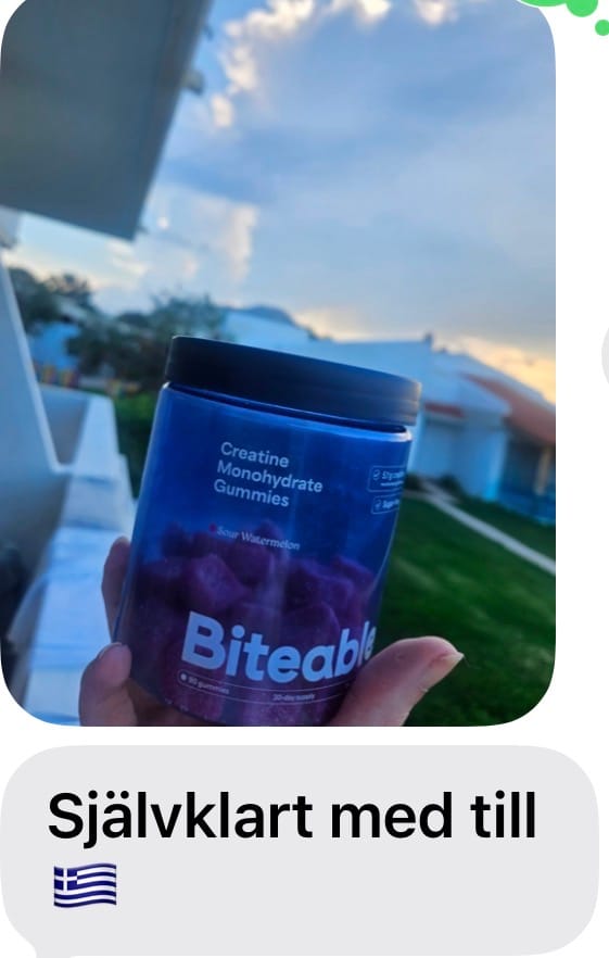 Customer photo review of Creatine Monohydrate Gummies