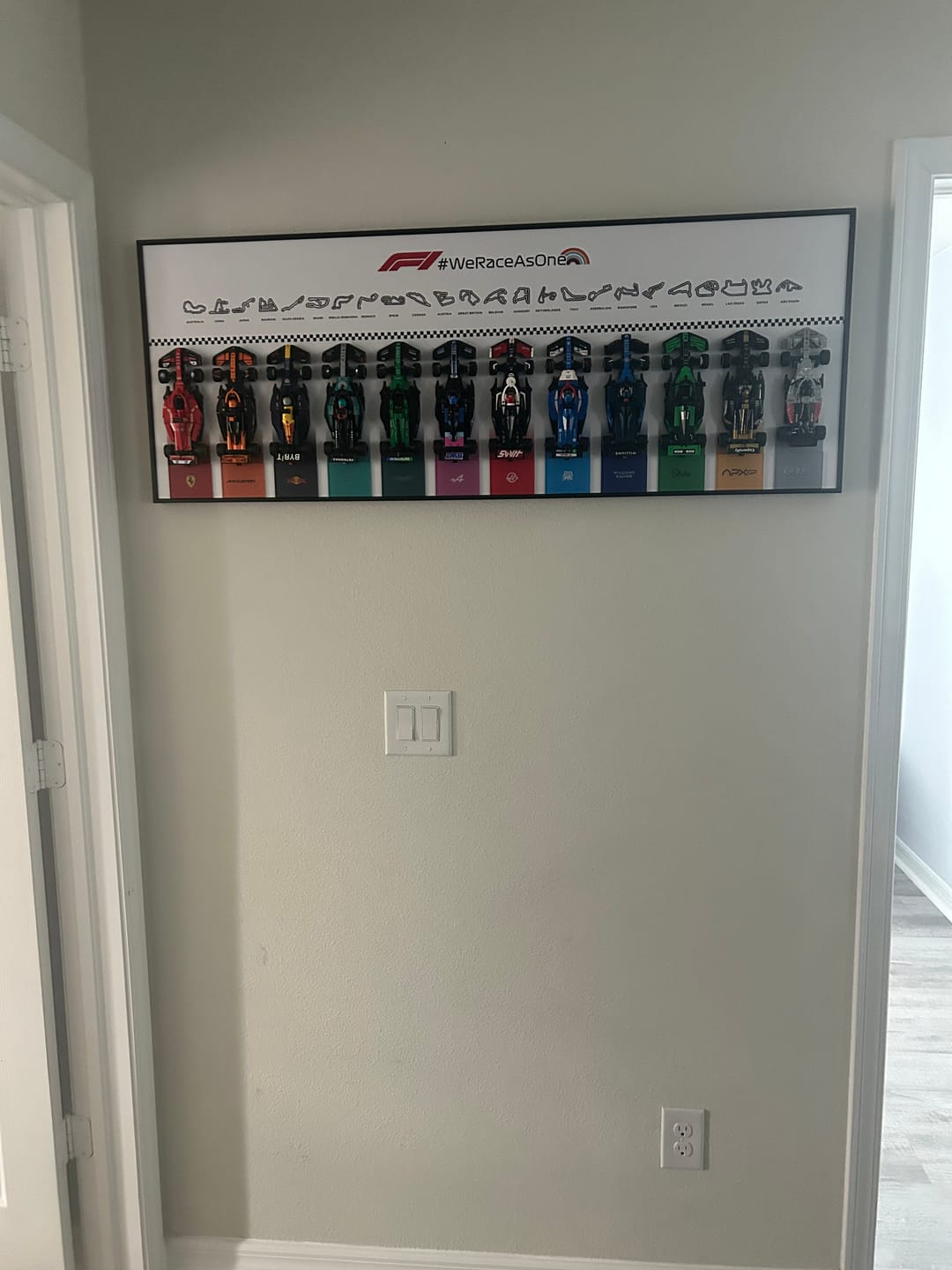 Customer photo review of LEGO™ F1 Speed Champions 12-Race Car Display Frame – plus serise