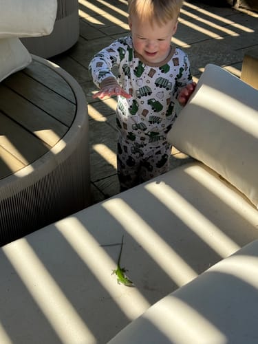 Customer photo review of Clean Up Crew Two-Piece Pajamas