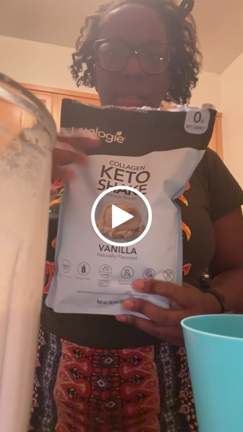 Customer video review of Vanilla Collagen Keto Shake