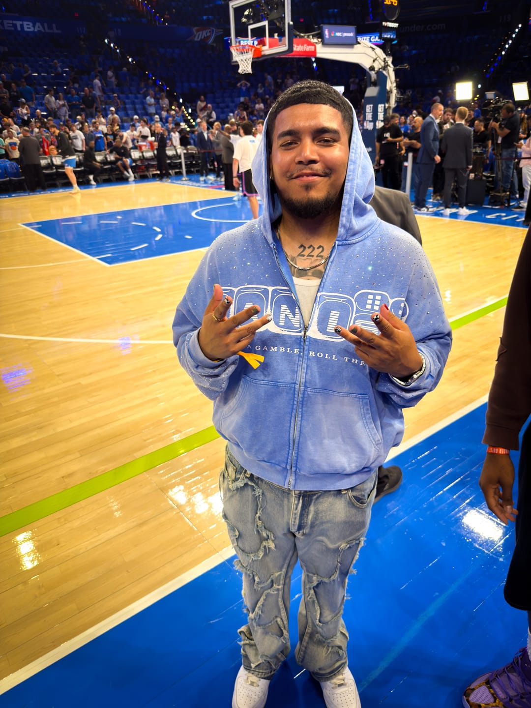 Customer photo review of Gamble Zip Hoodie [Blue]