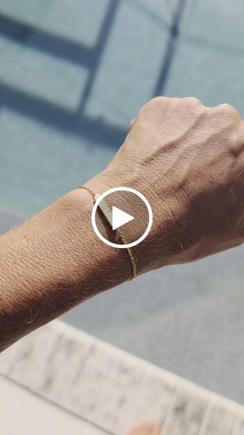 Customer video review of Kathryn 18k White Gold Plated 67 Bracelet for Women