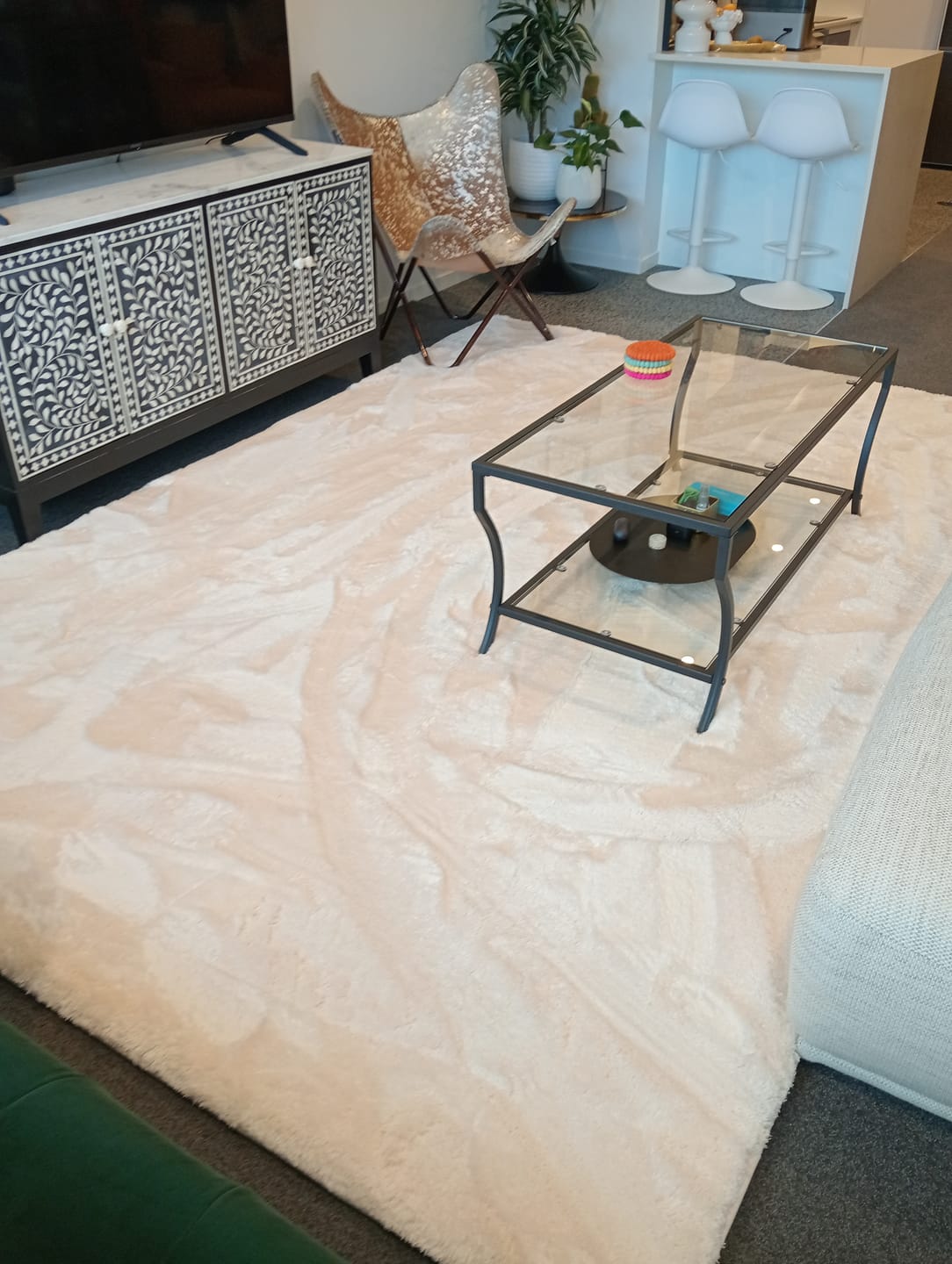 Customer photo review of Deluxe Shaggy Relax Mat - 35mm Memory Foam Base