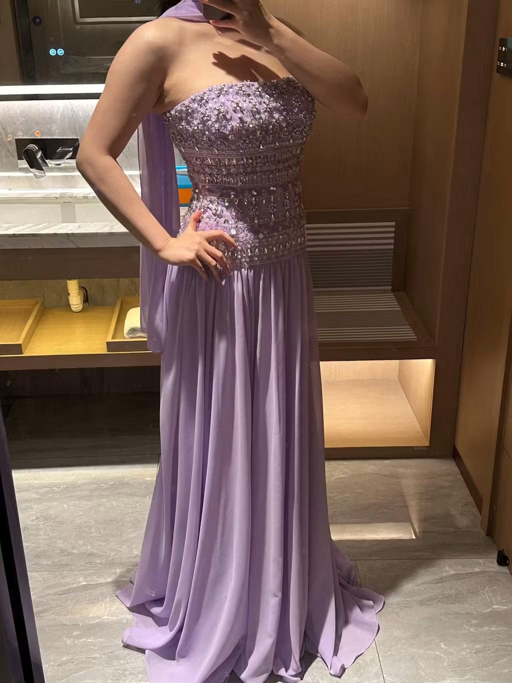 Customer photo review of The Athena Gown