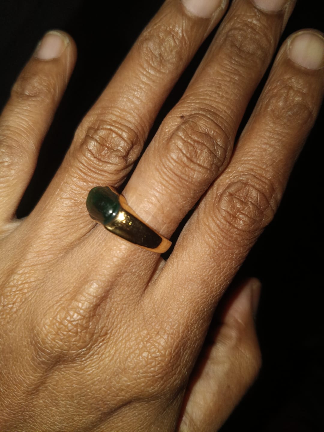 Customer photo review of Greenstone Enigma Ring