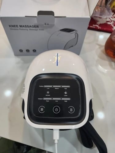 Customer photo review of Smart Heated Cordless Knee Massager - Fast Joint Pain Relief & Recovery