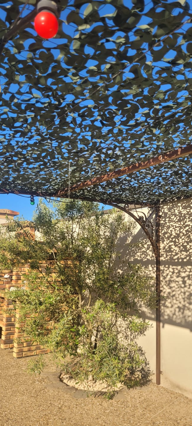 Customer photo review of Filet de camouflage renforcé vert