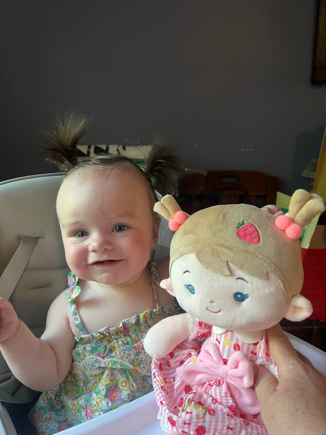 Customer photo review of Personalized Cherry Baby Girl