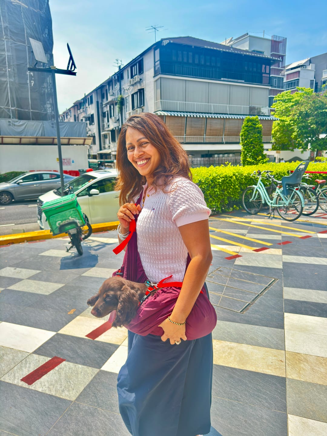 Customer photo review of Nylon Packable Messenger Pouch Carrier