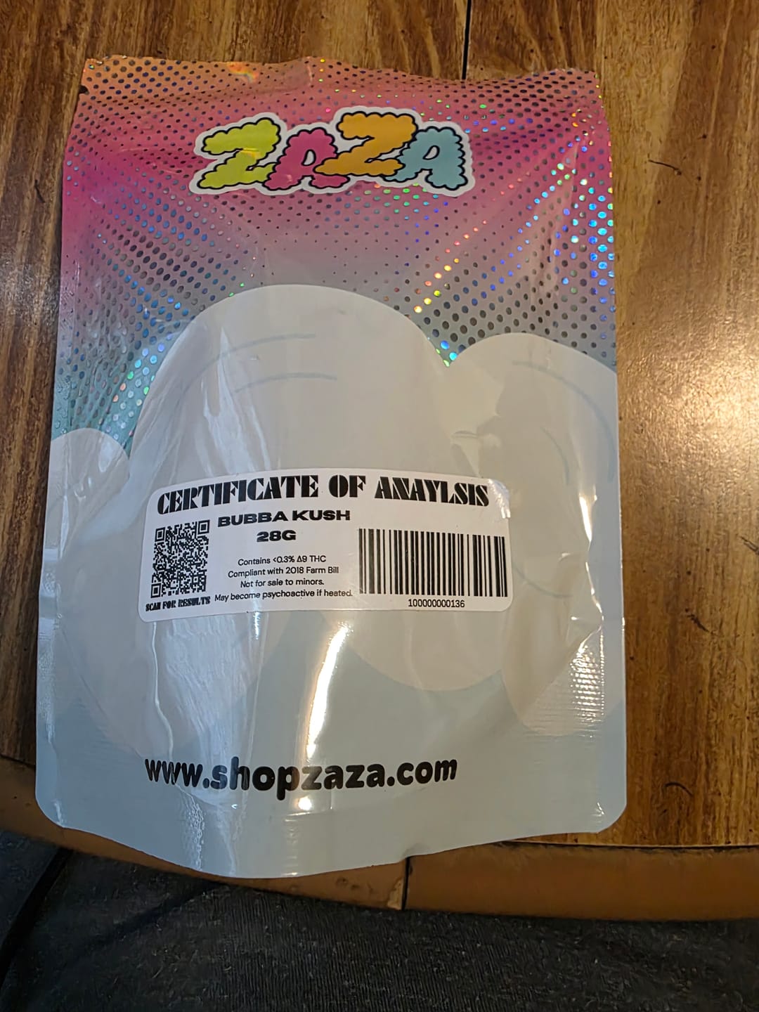 Customer photo review of Bubba Kush - 28 Grams - Indica