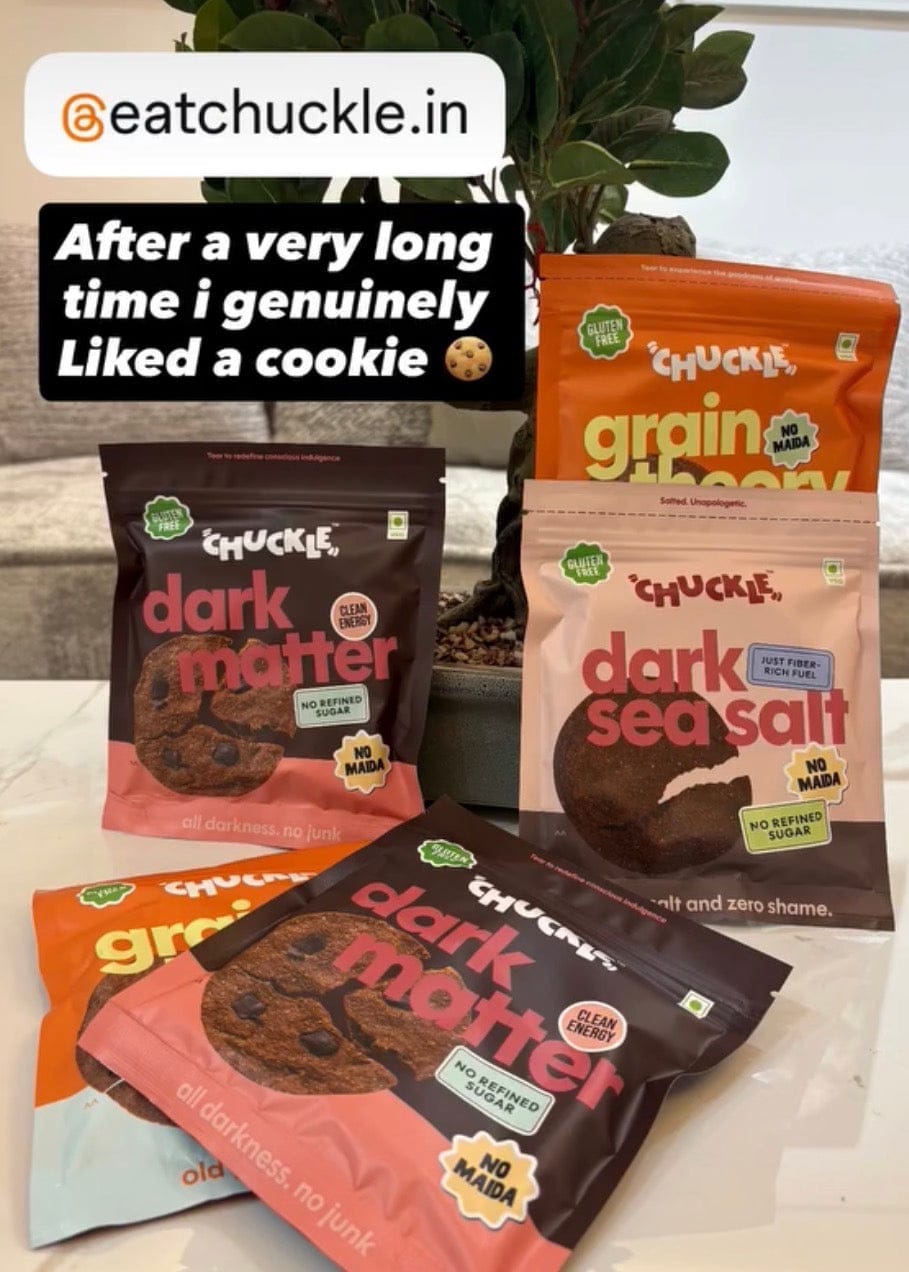 Customer photo review of dark matter cookies